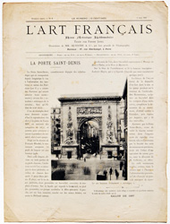 antique print from l'art francaise